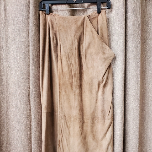 Maglia Fine Leathers suede lined skirt sz 8 - Picture 1 of 8